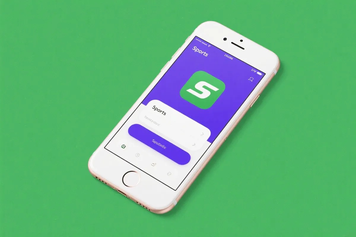 移动端体育应用界面示意